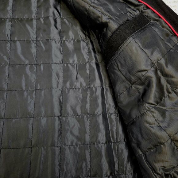 Tommy Hilfiger Classic Bomber Jacket Wool Blend Black Quilted Lining Men's XL - Picture 12 of 15